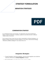 Lesson 3: Strategy Formulation: Combination Strategies
