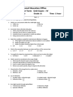 Zonal Education Office First Term Unit Exam - IV: Science Grade 11 Time - 1 Hour