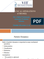 Mechanical Operations (CHE1022) : Dr.A.Babu Ponnusami Associate Professor Scheme Module 4 (Lecture-3, 4)
