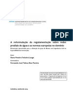 A Reformulacao Da Regulamentacao Sobre Redes Prediais de Agua e As Normas Europeias No Dominio PDF