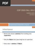 COP 3503 FALL 2012: Shayan Javed