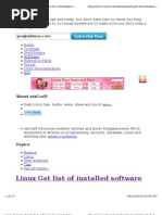 Linux Get List of Installed Software: Home T Utorials Shell/Scripts Software Howtos & Faqs Forum Linux Documentation Rss