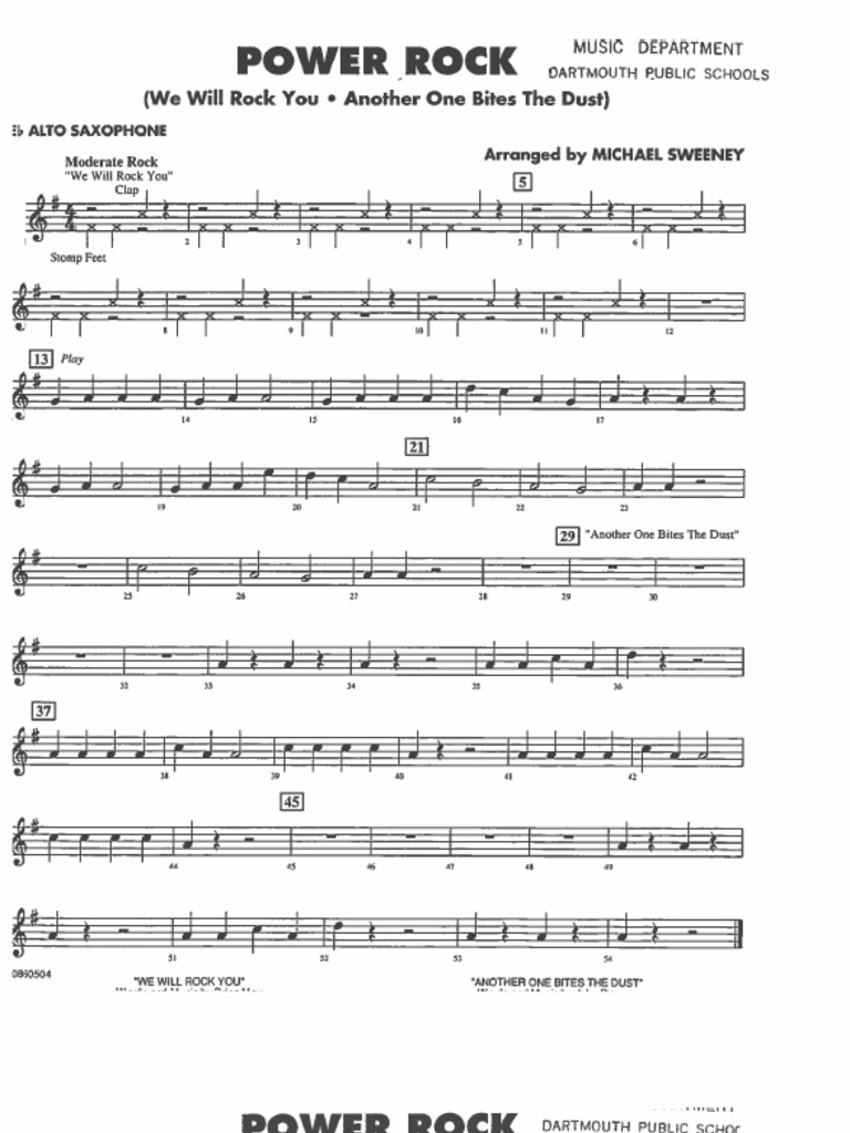 Power Rock SAX ALTO E TENOR PDF PDF