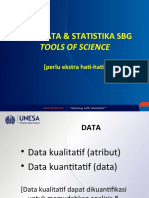 Jenis Data & Statistika SBG Tool of Sciece