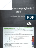 Raízes de equações do 2° grau