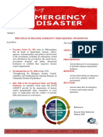 Principles of Disaster, Emergency Preparedness and Response: Lesson 3