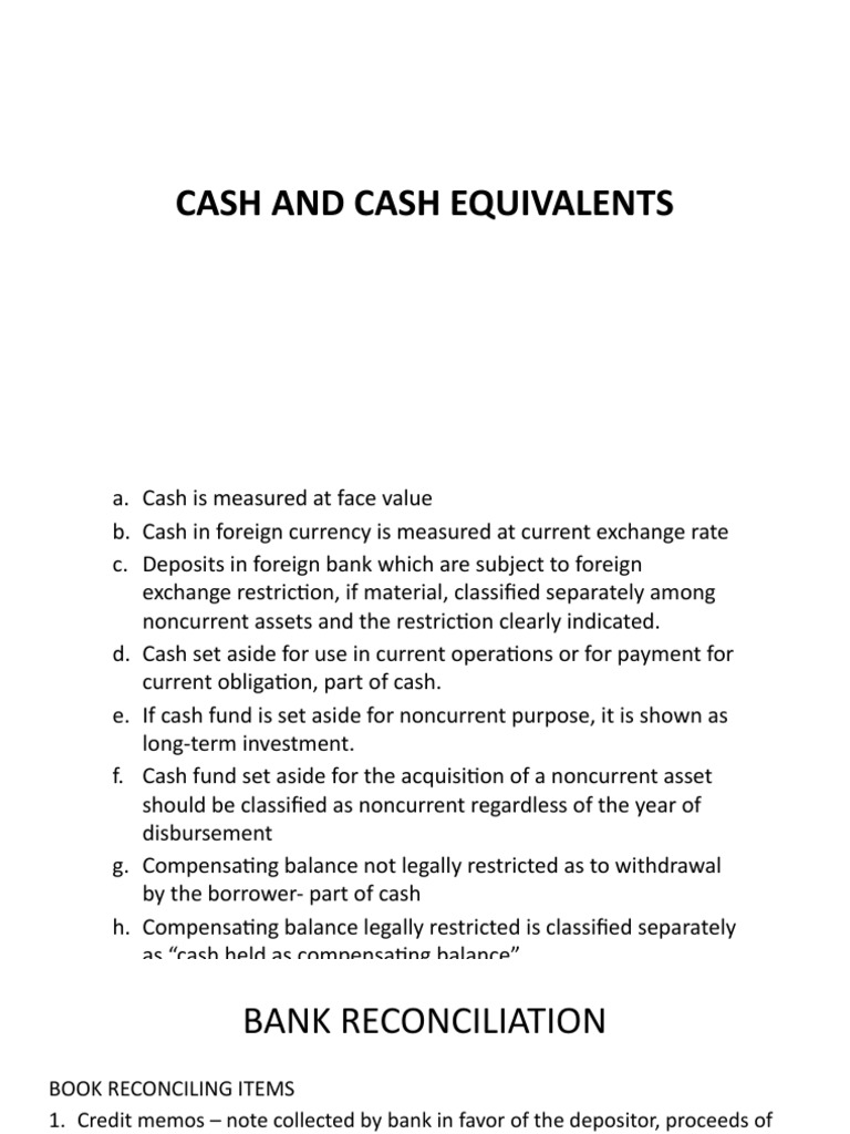 Lesson 1. Cash and Cash Equivalents PDF