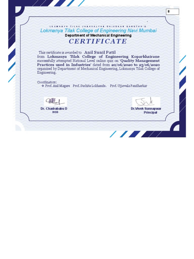 Cerificate No 7 To 100 PDF | PDF | Engineering | Academia