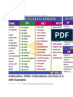 Collocation: 2500+ Collocations List From A-Z With Examples