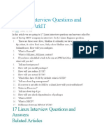 17 Linux Interview Questions and Answers Related Articles