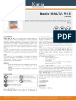 Tehnički List - BASIC MALTA M15