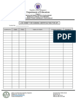 P1BIN1-FR-042 LOG SHEET FOR SIGNING CERTIFICATION FOR 4Ps 