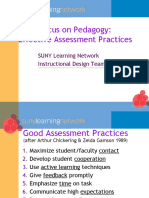 Focus On Pedagogy: Effective Assessment Practices: SUNY Learning Network Instructional Design Team