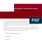 El Sostenimiento de La Reflexión Como Hábito de Trabajo Cotidiano PDF