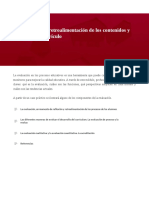La Evaluación y Retroalimentación de Los Contenidos y Enfoques Del Currículo PDF