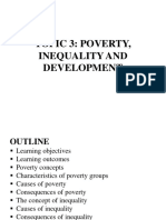 Topic 3: Poverty, Inequality and Development