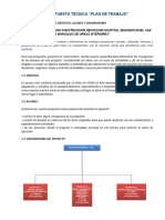 Plan de Trabajos Hospital