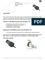 Features of 300 RPM Johnson Gear DC Motor 12V