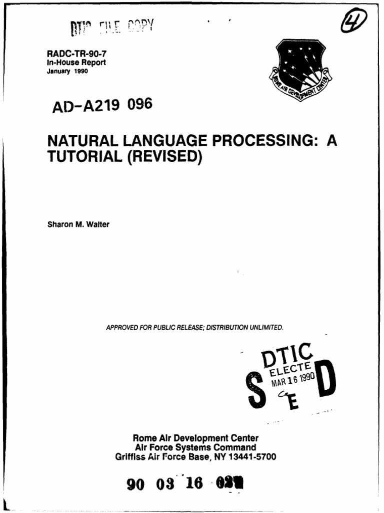 NLP-A Tutorial | PDF | Phrase | Parsing