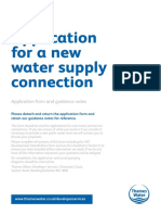 New Water Supply Connection Application Form