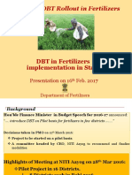 Pan India DBT Rollout in Fertilizers