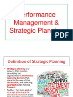 Strategic Planning Guide for Performance Management