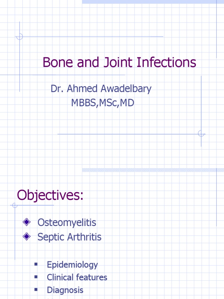 Bone and Joint Infections Overview | PDF | Epidemiology | Medicine