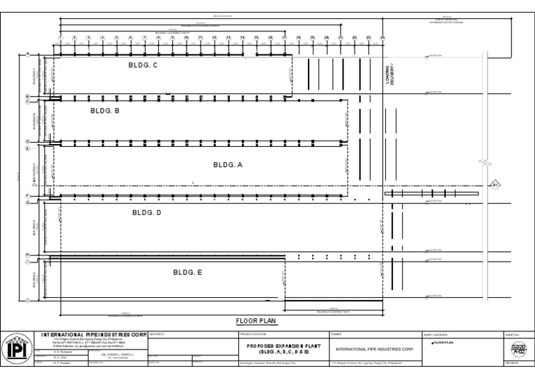 Floor Plan Industrial | PDF | Civil Engineering | Economic Sectors