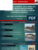 Análisis de diseños de elementos estructurales según norma técnica de edificaciones E.060 de concreto armado (40