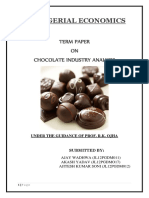 Analysis On Chocolate Industry
