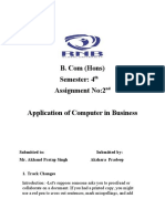 Application of Computers in Business Assignments