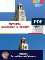 MATH F311 (Introduction To Topology) : BITS Pilani