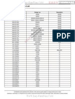 Electrical Part List