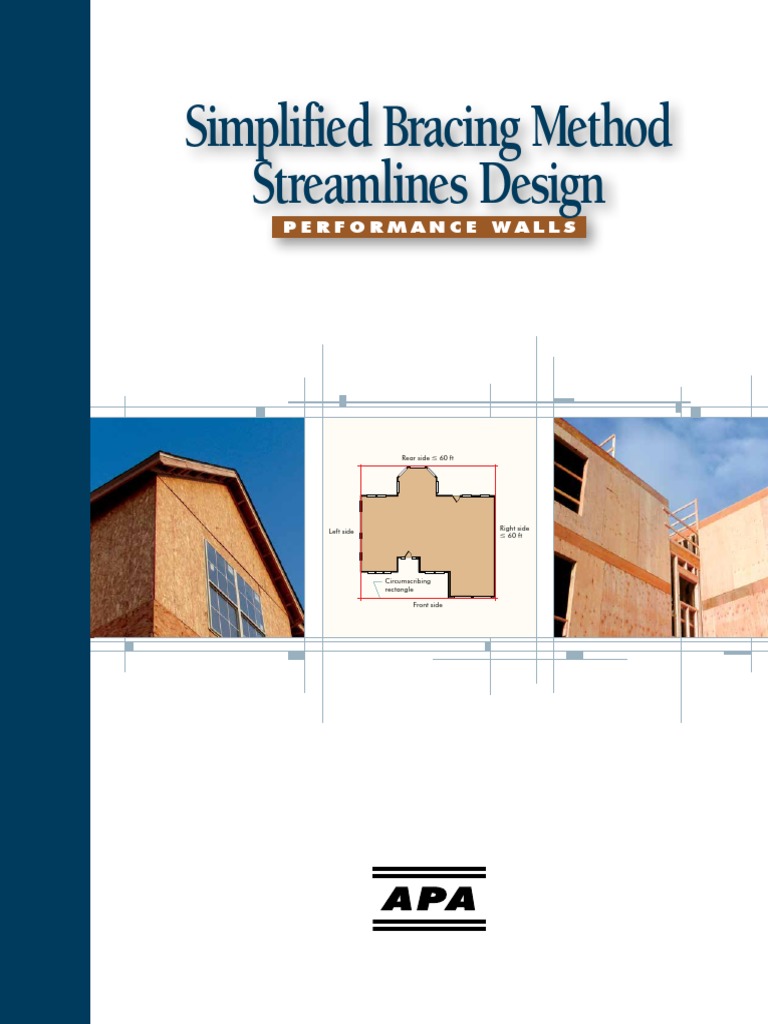 APA Simplified Wall Bracing Method PDF Wall Economic Sectors