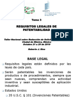 Tema 3 - Requisitos Legales de Patentabilidad