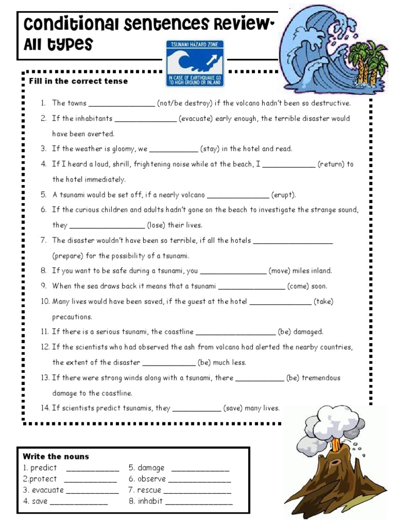 Conditional Sentences and Nouns Practice | PDF | Foreign Language Studies