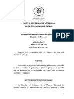 Corte Suprema de Justicia Sala de Casación Penal