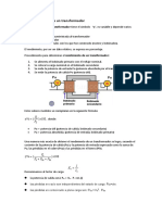 Rendimiento de Un Transformador