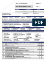 Análise preliminar de riscos em documento técnico