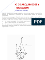 6.0 PRINCIPIO DE ARQUIMEDES Y FLOTACION