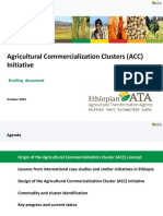 Agricultural Commercialization Clusters (ACC) Initiative: Briefing Document