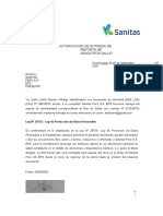 Carta de Requerimiento de Constancia de Siniestralidad