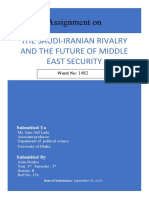 The Saudi-Iranian Rivalry and The Future of Middle East Security