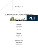 Ananash Travel Related Services Limited: Internship Report