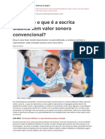 Voce Sabe o Que e A Escrita Silabica Sem Valor Sonoro Convencionalpdf PDF