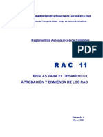 HTTP - WWW - Aerocivil.gov - Co - Normatividad - RAC - RAC 11 - Reglas para El Desarrollo, Aprobación y Enmienda de Los RAC