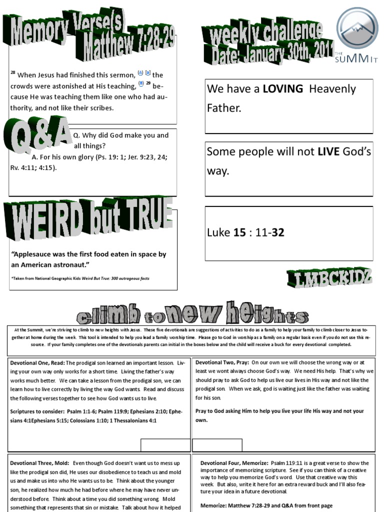 We Have A LOVING Heavenly Father. "Applesauce Was The First Food Eaten