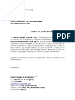 Carta Cambio de Jornada Sena