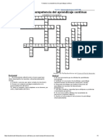 Fortalece La Competencia Del Aprendizaje Continuo Crucigrama - JPG