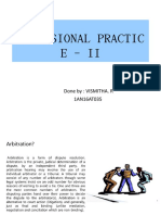 Profesional Practic E - Ii: Done By: VISMITHA. R 1AN16AT035